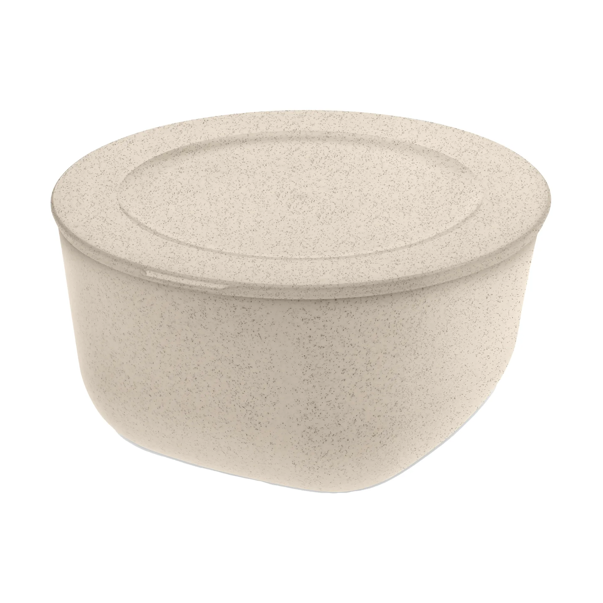Connect Schüssel/Schale mit Deckel 2 L biozirkulärer Thermoplast, Nature desert sand Koziol