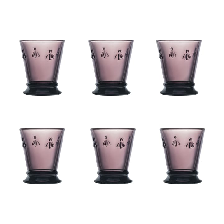 Abeille Wasserglas 26 cl 6er Pack, Aubergine La Rochère