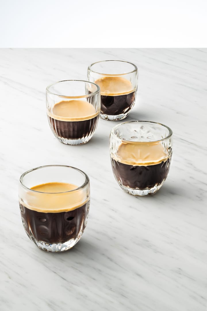 Troquet Espressoglas 10 cl 4 Teile, Klar La Rochère