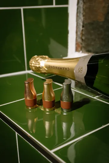 L’Atelier du Vin Le Trio Flaschenverschluss - Rose, Silber und Gold (matt) - L'Atelier du Vin