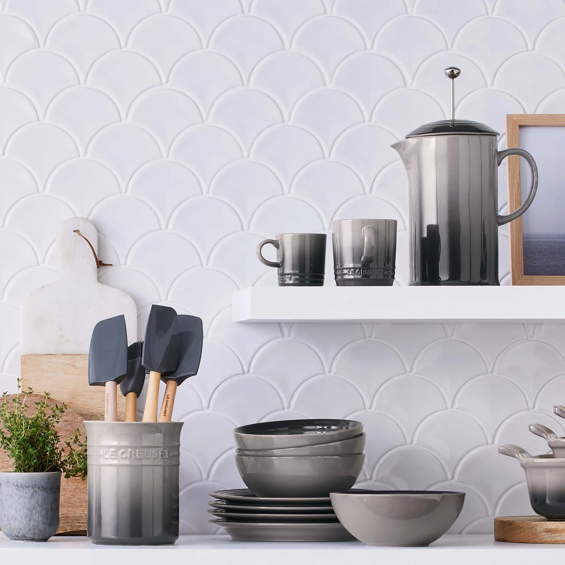 Craft Spatel medium, Flint Le Creuset