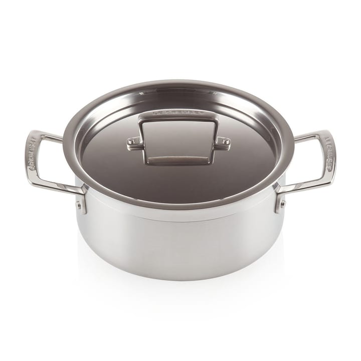 Le Creuset 3-lagiger niedriger Topf mit Deckel - 3 l - Le Creuset