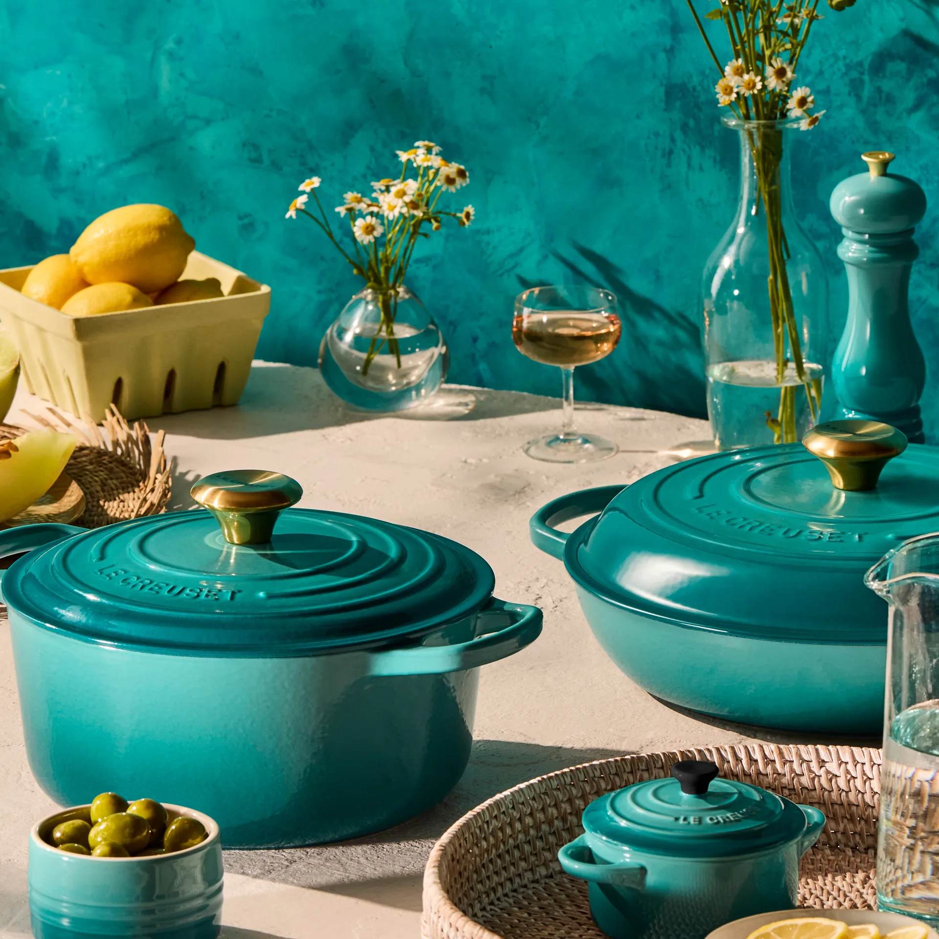 Le Creuset Auflaufform stapelbar, Bleu Riviera Le Creuset