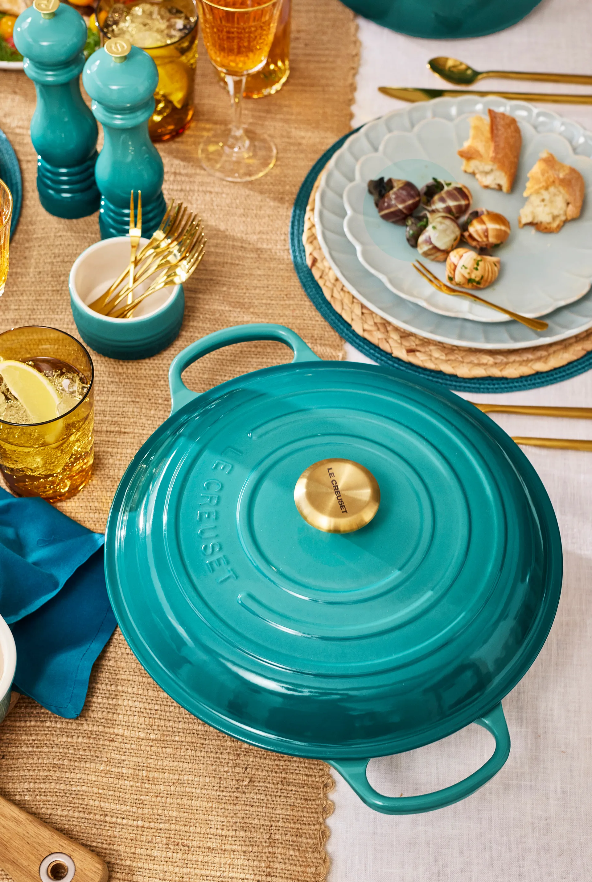 Le Creuset Auflaufform stapelbar, Bleu Riviera Le Creuset