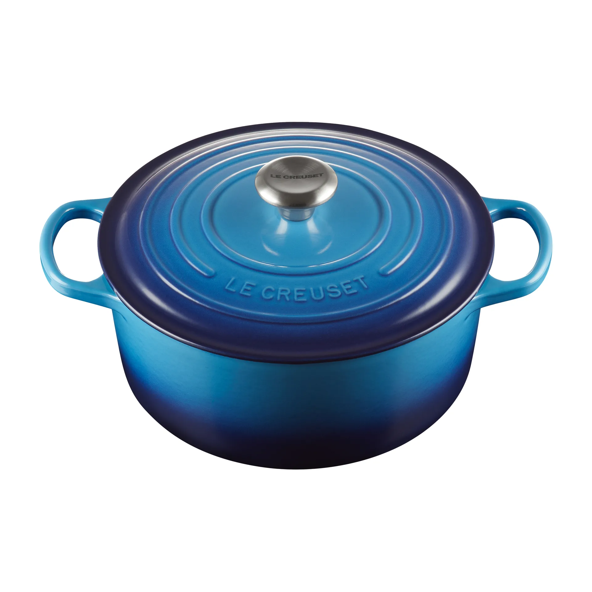 Le Creuset Bräter rund 5,3 l, Azure blue Le Creuset