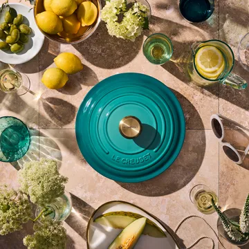 Le Creuset Bräter rund 5,3 l - Bleu Riviera - Le Creuset