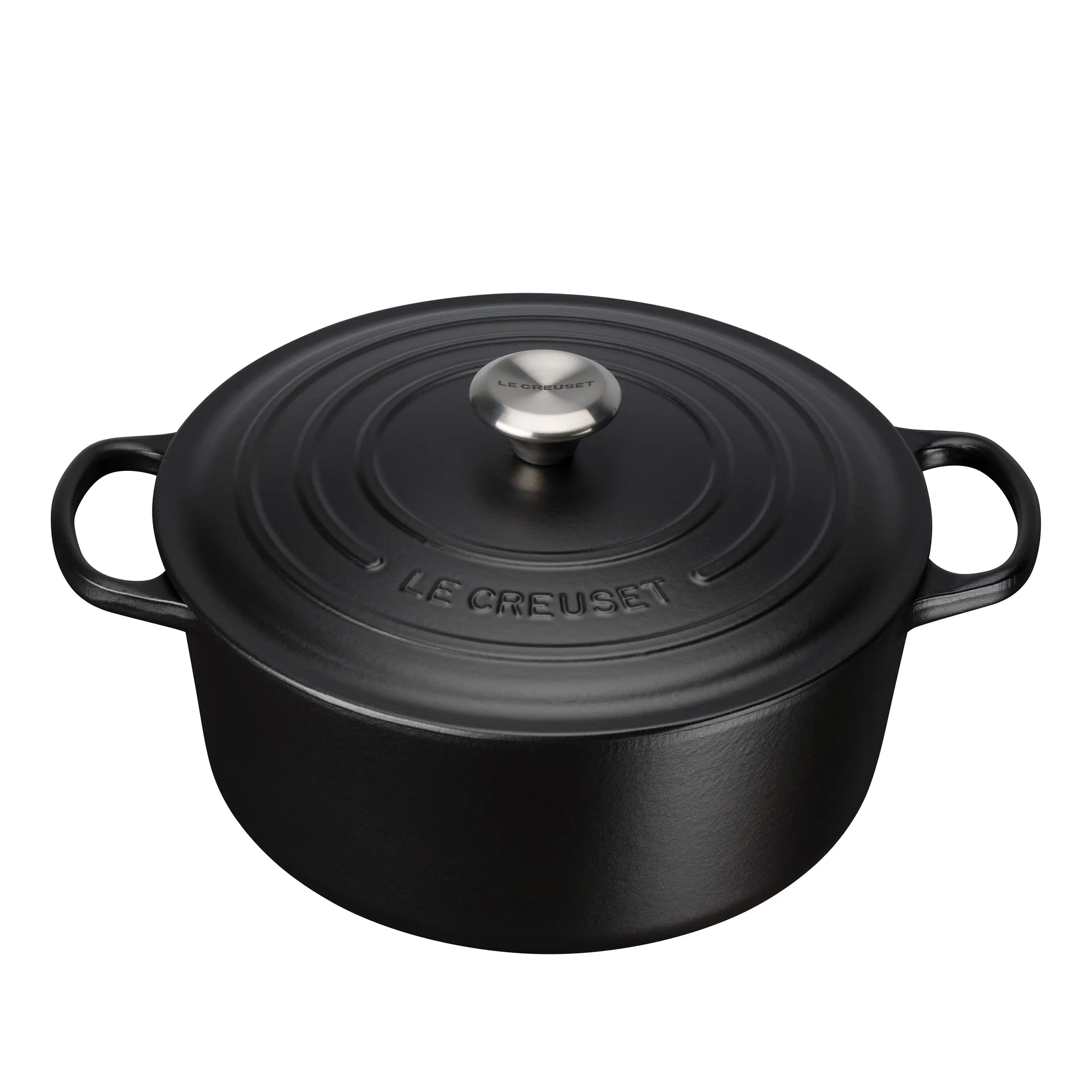 Le Creuset Bräter rund 5,3 l, Matte black Le Creuset