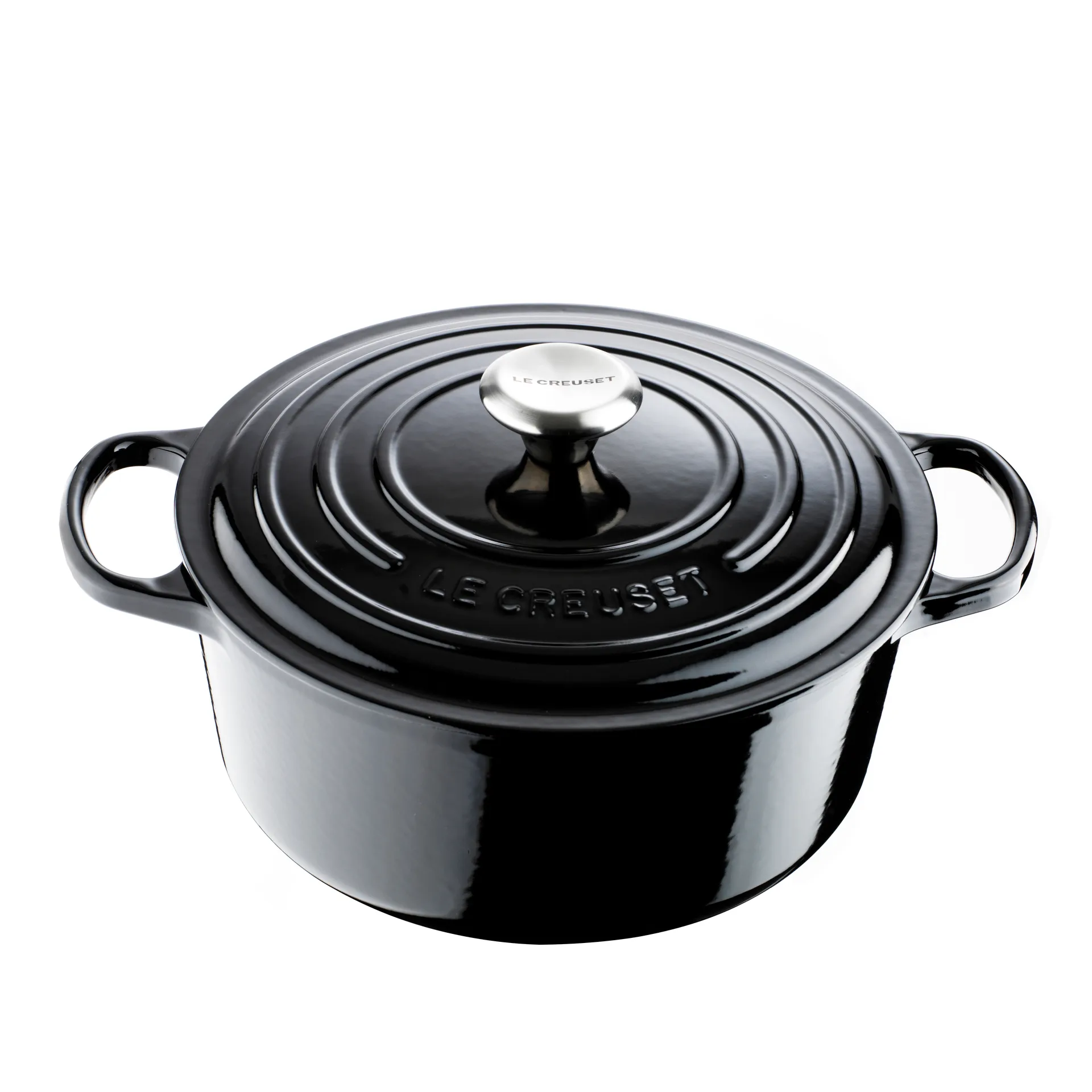 Le Creuset Bräter rund 5,3 l, Schwarz Le Creuset