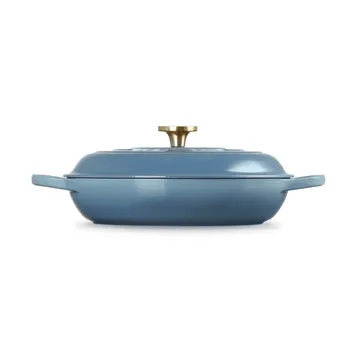 Le Creuset Classic Gusseisen-Buffetbräter mit Glasdeckel - Chambray, 3,5 l - Le Creuset