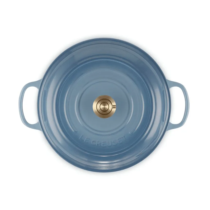 Le Creuset Classic Gusseisen-Buffetbräter mit Glasdeckel, Chambray, 3,5 l Le Creuset