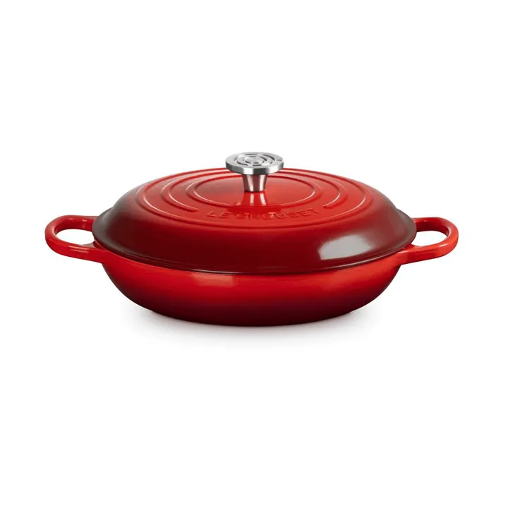 Le Creuset Classic Gusseisen-Buffetbräter mit Glasdeckel - Karmesinrot, 3,5 l - Le Creuset