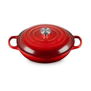 Le Creuset Classic Gusseisen-Buffetbräter mit Glasdeckel - Karmesinrot, 3,5 l - Le Creuset