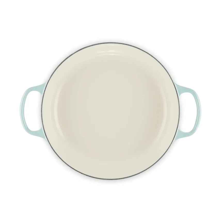 Le Creuset Classic Gusseisen-Buffetbräter mit Glasdeckel, Meersalz, 3,5 l Le Creuset