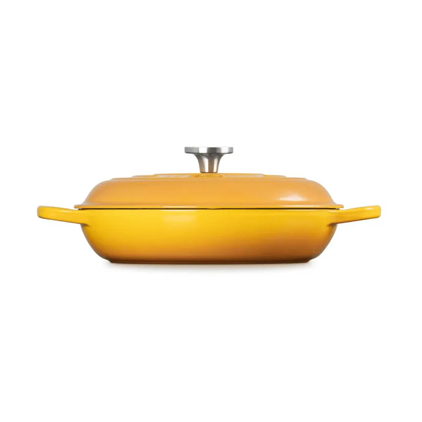 Le Creuset Classic Gusseisen-Buffetbräter mit Glasdeckel, Nektar, 3,5 l Le Creuset