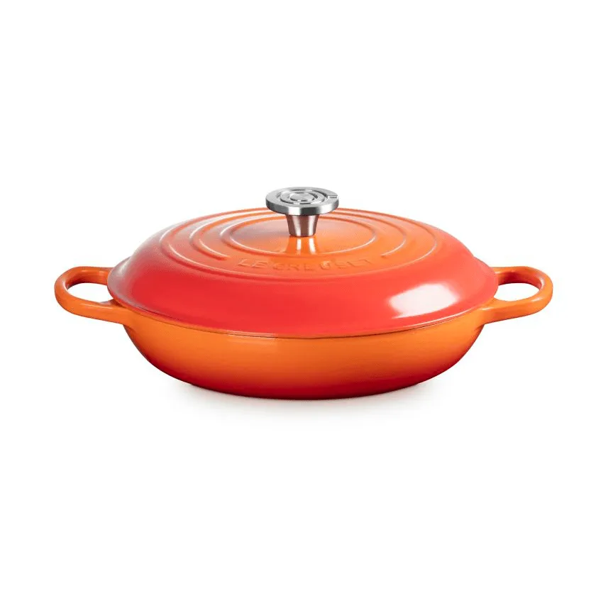 Le Creuset Classic Gusseisen-Buffetbräter mit Glasdeckel, Volcanic, 3,5 l Le Creuset
