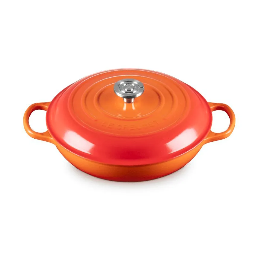Le Creuset Classic Gusseisen-Buffetbräter mit Glasdeckel, Volcanic, 3,5 l Le Creuset