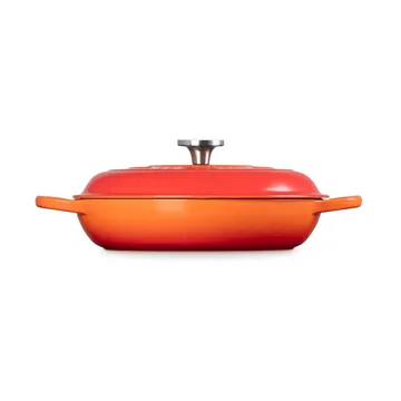 Le Creuset Classic Gusseisen-Buffetbräter mit Glasdeckel - Volcanic, 3,5 l - Le Creuset