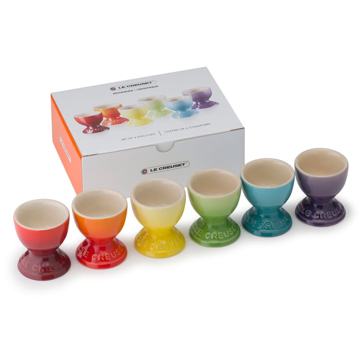 Le Creuset Eierbecher Geschenkset 6er Pack, Rainbow Le Creuset