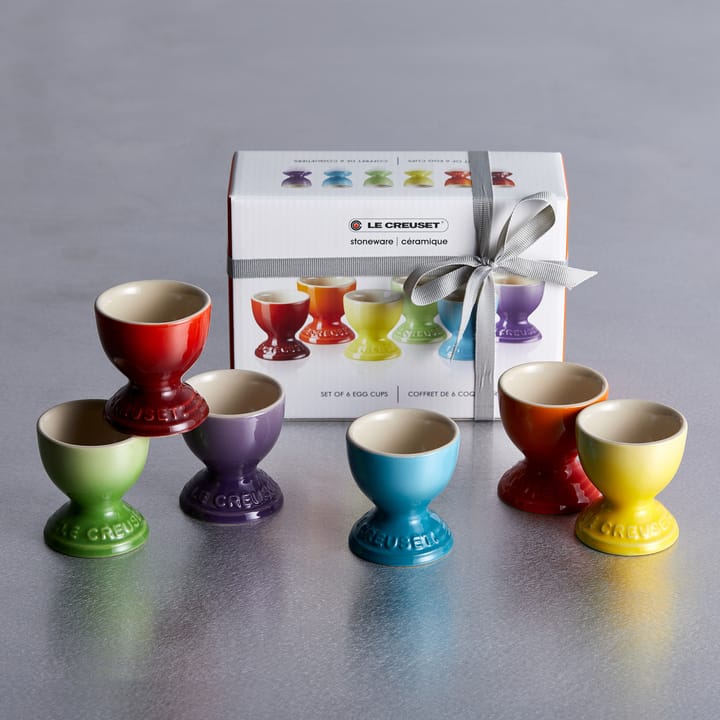 Le Creuset Eierbecher Geschenkset 6er Pack, Rainbow Le Creuset