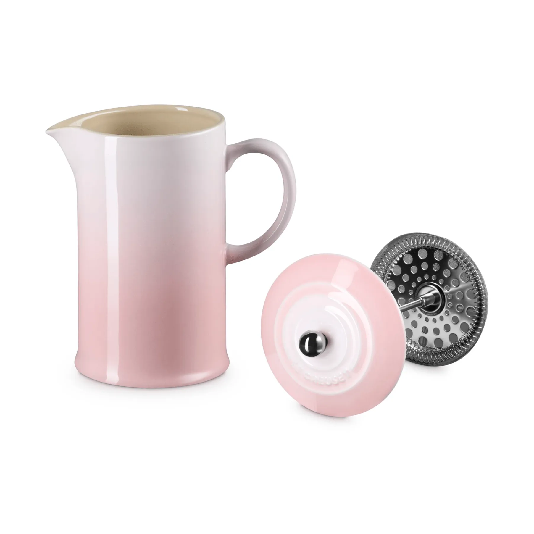 Le Creuset French Press, Shell Pink, 1 l Le Creuset