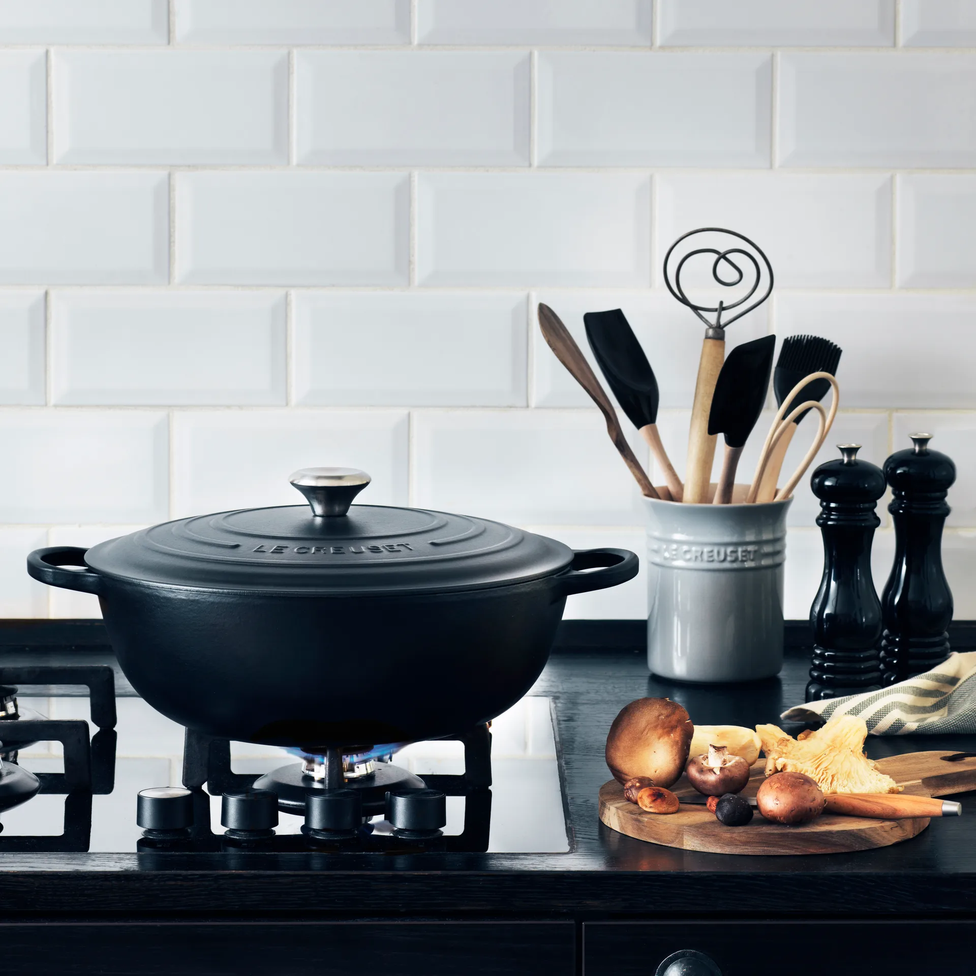Le Creuset Grillpfanne 32cm, Matte black Le Creuset