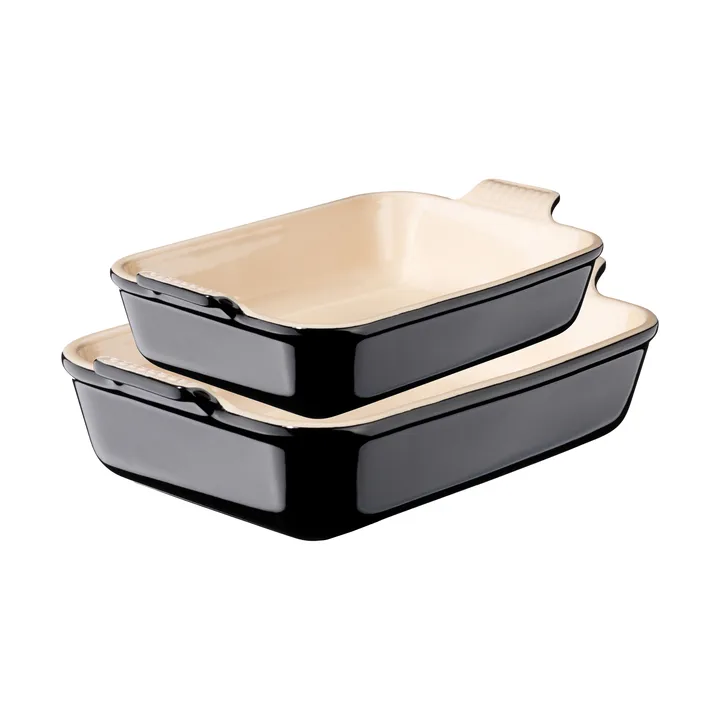 Le Creuset Heritage Ofenform-Set 2 Teile - Black - Le Creuset