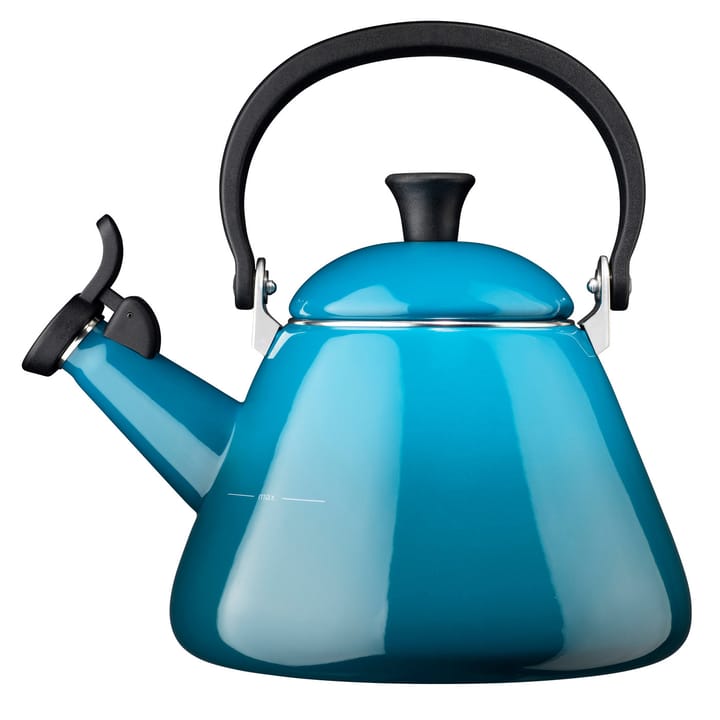 Le Creuset Kone Wasserkessel mit Pfeife - Deep Teal - Le Creuset