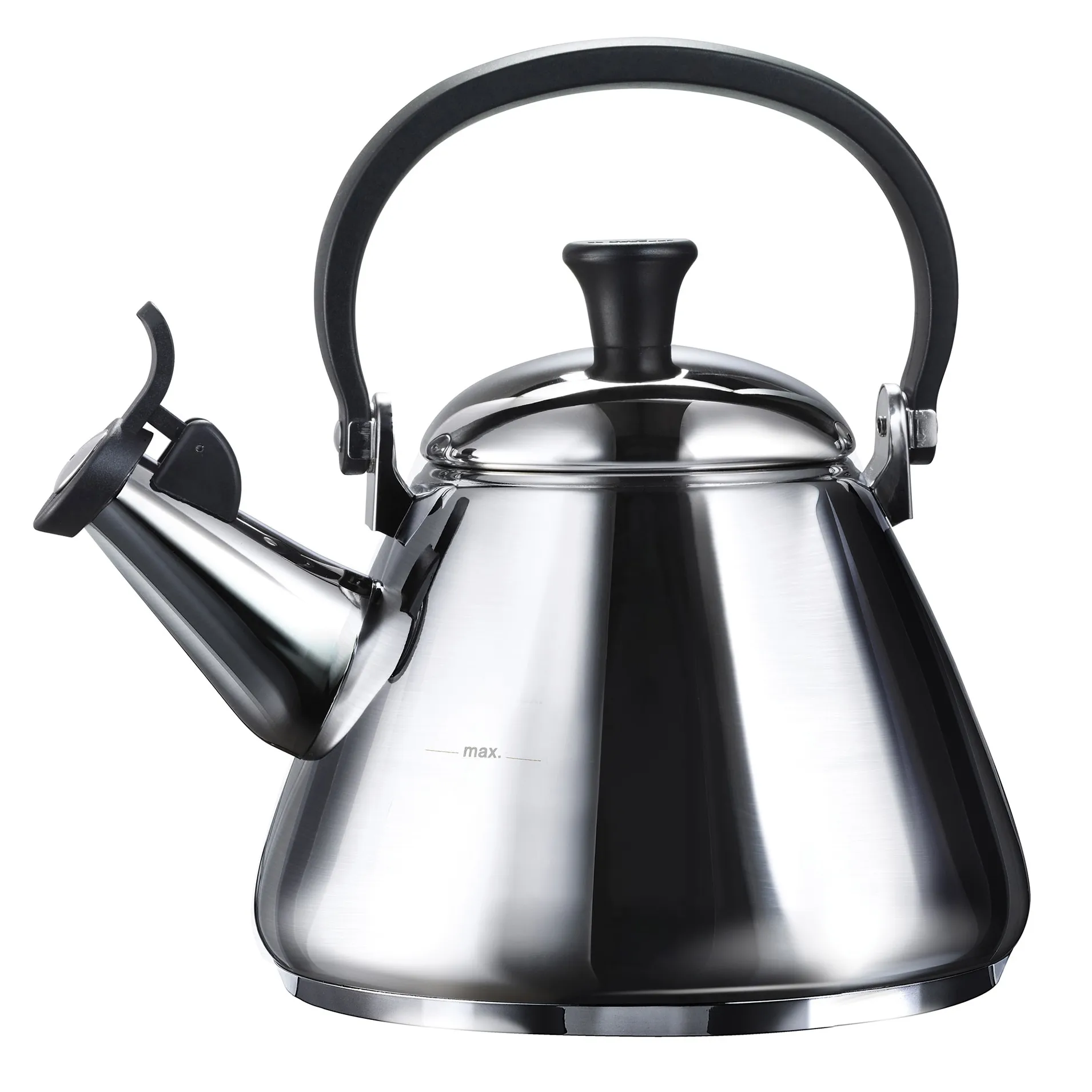Le Creuset Kone Wasserkessel mit Pfeife, Steel Le Creuset