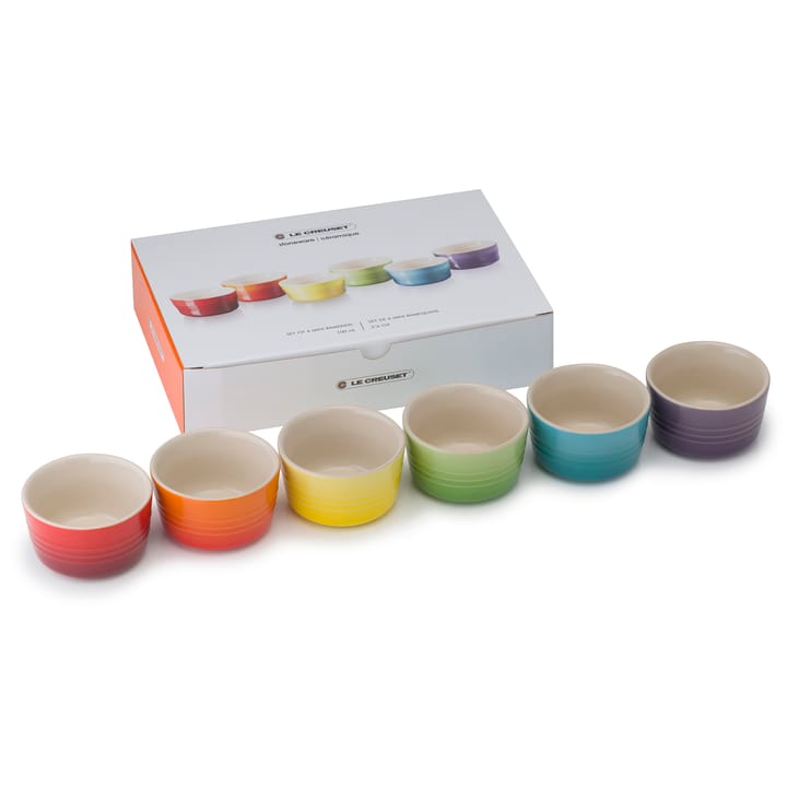 Le Creuset mini Auflaufformen Geschenkset 6er Pack, Rainbow Le Creuset