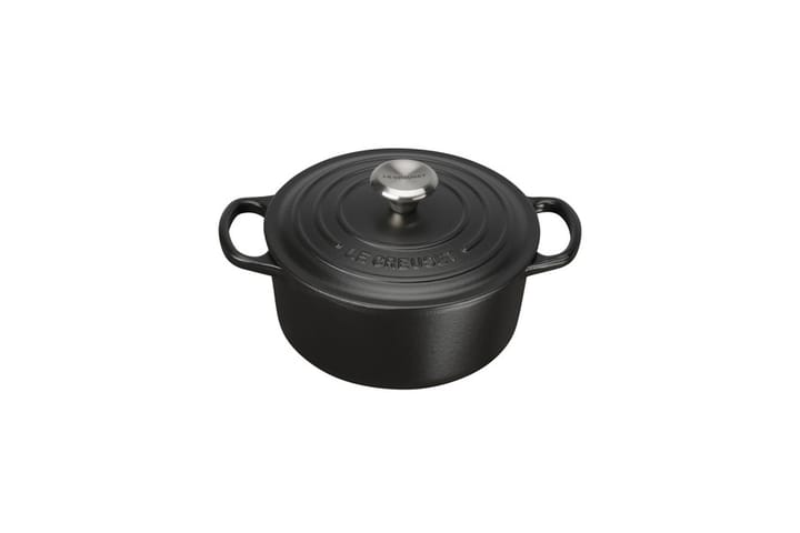 Le Creuset runder Topf Ø22 cm, Mattschwarz Le Creuset