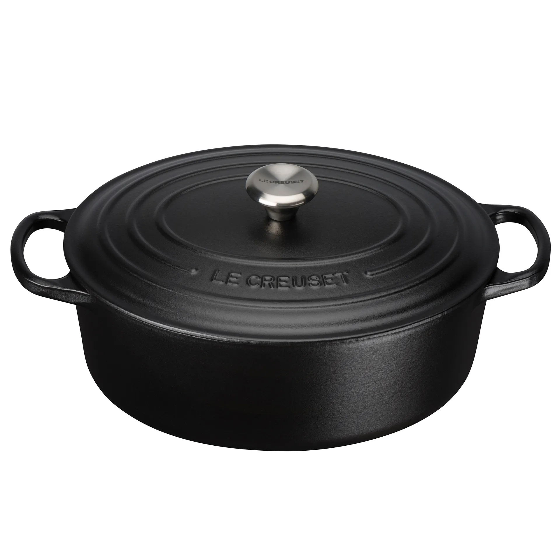 Le Creuset Signature Bräter oval 4,1 l, Matte Black Le Creuset