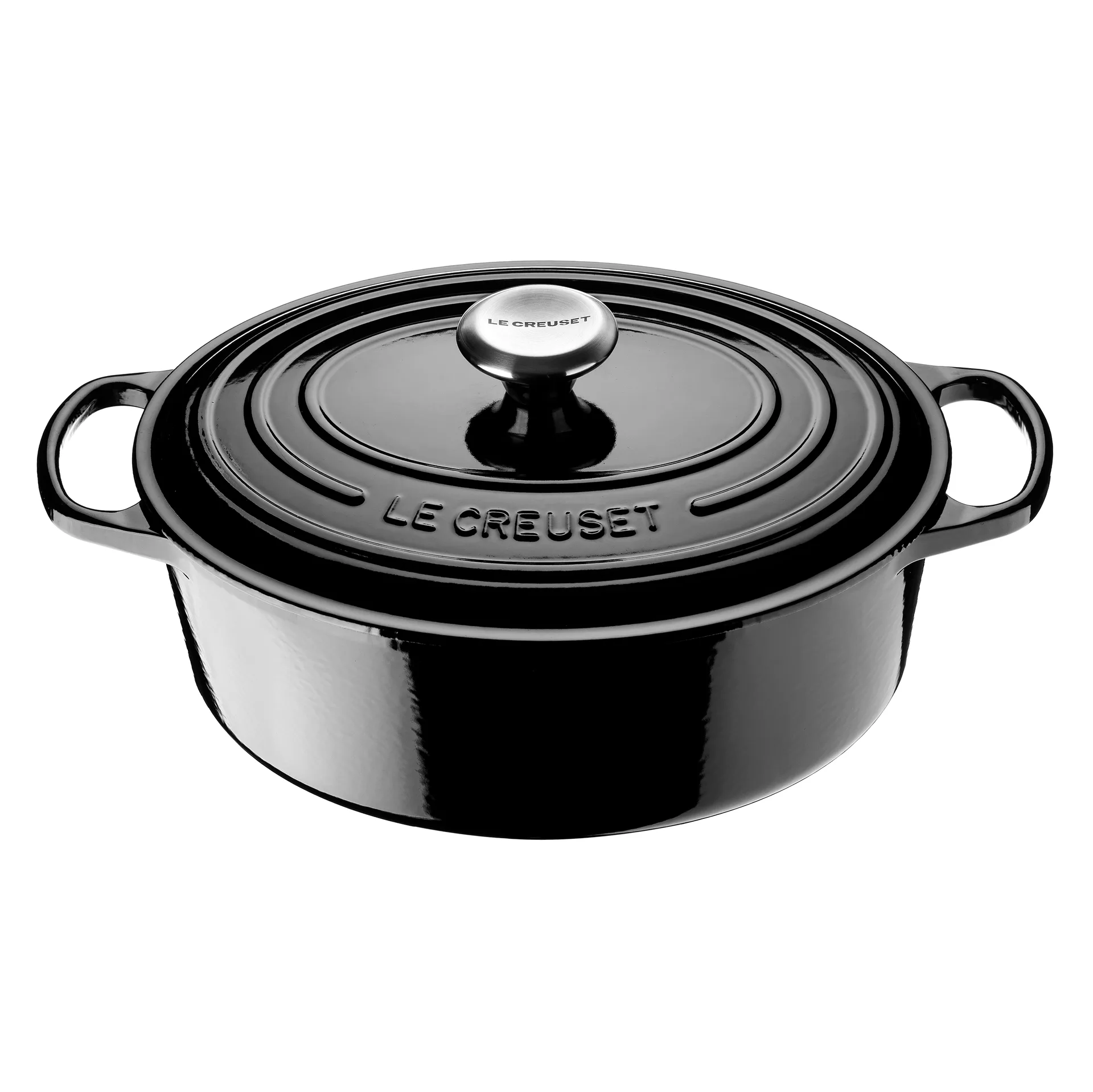 Le Creuset Signature Bräter oval 4,1 l, Schwarz Le Creuset