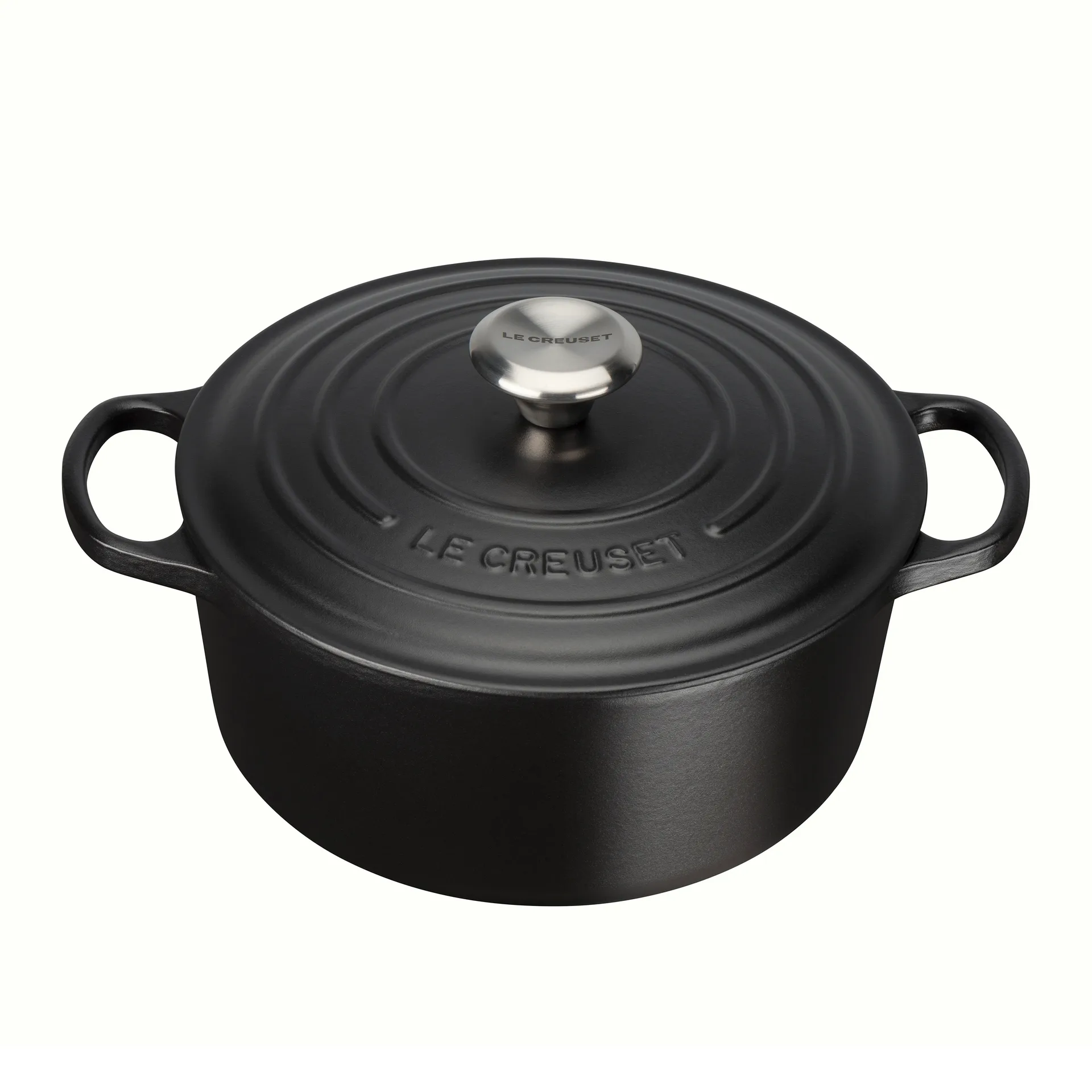 Le Creuset Signature Bräter rund 4,2 l, Matte Black Le Creuset