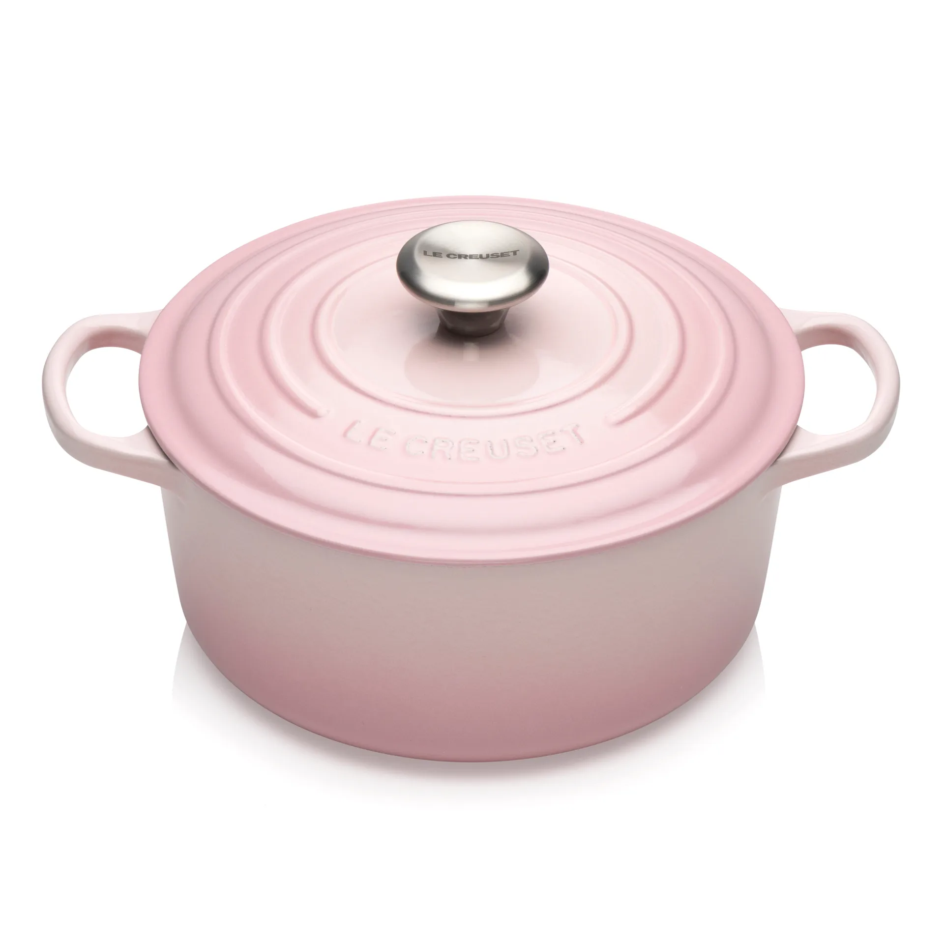 Le Creuset Signature Bräter rund 4,2 l, Shell pink Le Creuset