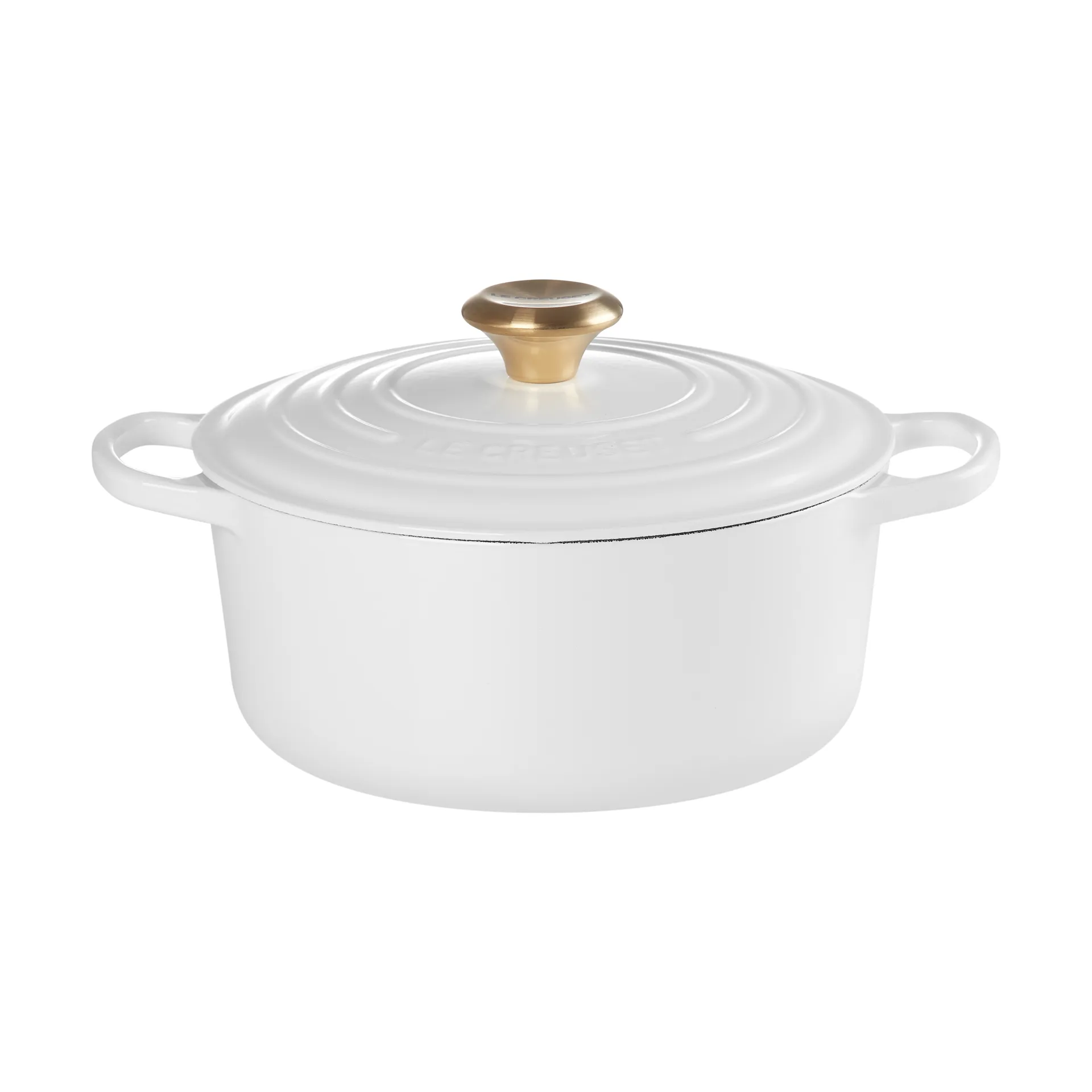 Le Creuset Signature Bräter rund 4,2 l, Weiß Le Creuset