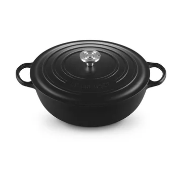 Le Creuset Signature Gusseisen-Bräter - Matt Schwarz, 7 l - Le Creuset