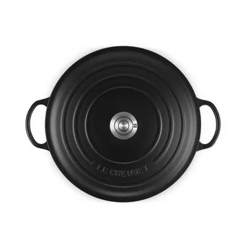 Le Creuset Signature Gusseisen-Bräter - Matt Schwarz, 7 l - Le Creuset