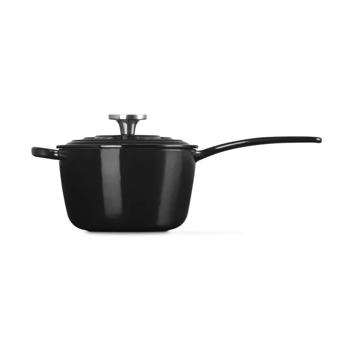 Le Creuset Signature Gusseisen-Kasserolle, Schwarz, 1,5 l Le Creuset
