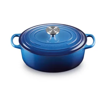Le Creuset Signature Gusseisen ovale Kasserolle - Azure, 4,1 l - Le Creuset
