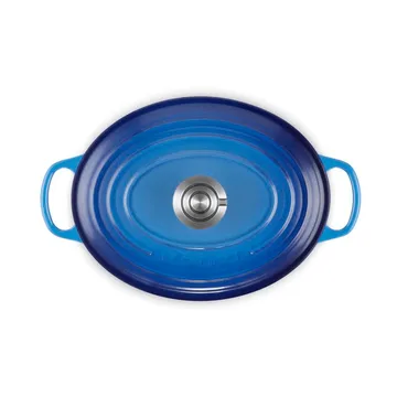 Le Creuset Signature Gusseisen ovale Kasserolle - Azure, 4,1 l - Le Creuset