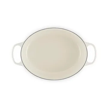 Le Creuset Signature Gusseisen ovale Kasserolle - Meringue, 6,3 l - Le Creuset
