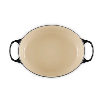 Le Creuset Signature Gusseisen ovale Kasserolle - Schwarz, 6,3 l - Le Creuset