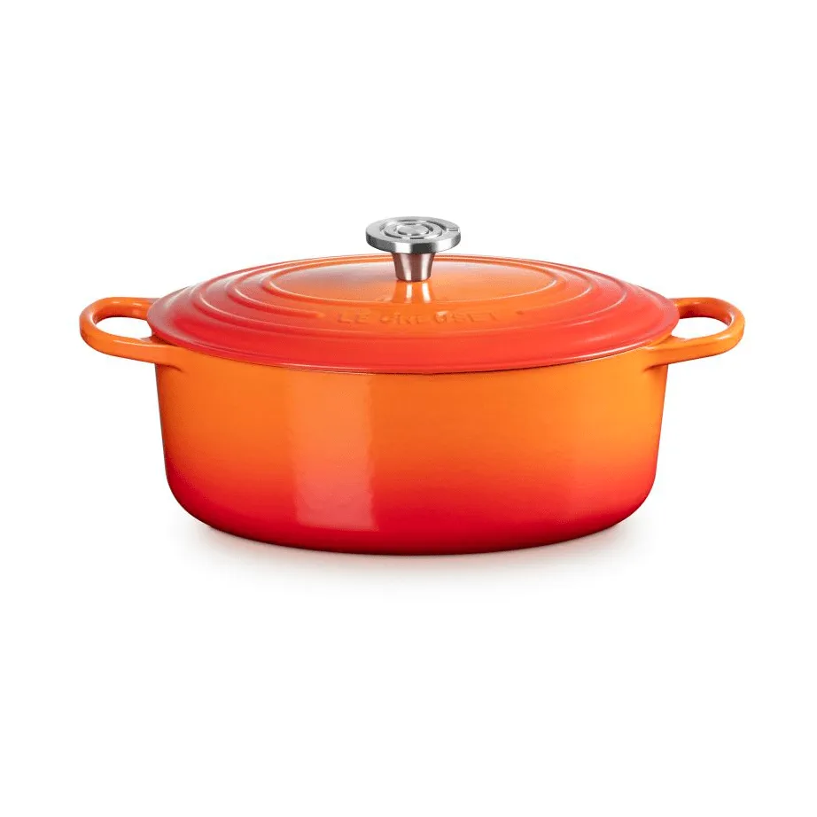 Le Creuset Signature Gusseisen ovale Kasserolle, Volcanic, 6,3 l Le Creuset