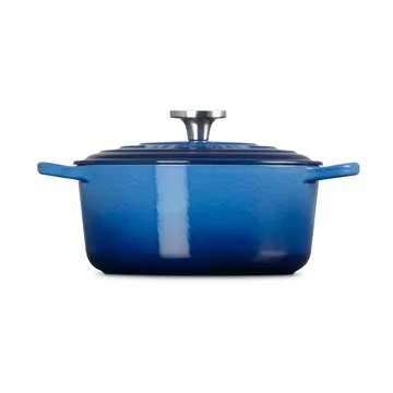 Le Creuset Signature Gusseisen runder Bräter - Azurblau, 4,2 l - Le Creuset
