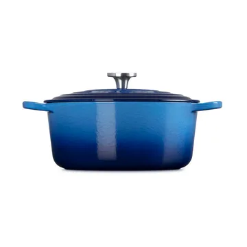 Le Creuset Signature Gusseisen runder Bräter - Azure, 6,7 l - Le Creuset