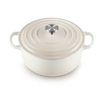 Le Creuset Signature Gusseisen runder Bräter - Baiser, 3,3 l - Le Creuset