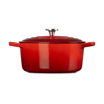 Le Creuset Signature Gusseisen runder Bräter - Cerise, 3,3 l - Le Creuset