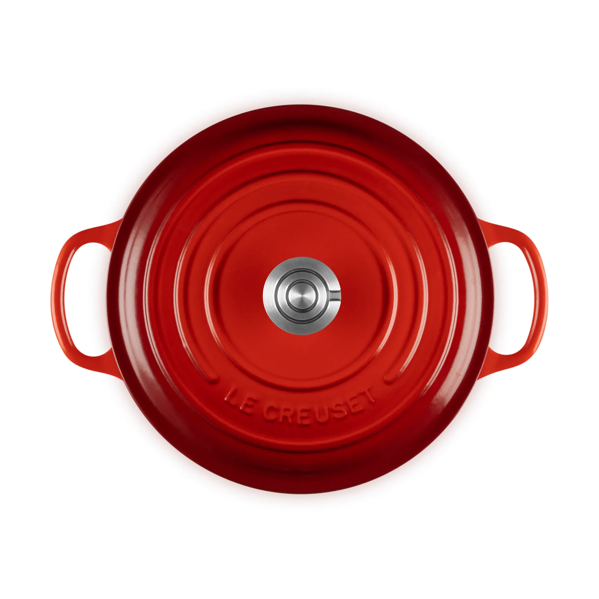 Le Creuset Signature Gusseisen runder Bräter, Cerise, 3,3 l Le Creuset