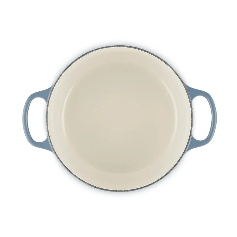 Le Creuset Signature Gusseisen runder Bräter, Chambray, 4,2 l Le Creuset