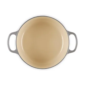 Le Creuset Signature Gusseisen runder Bräter - Flint, 4,2 l - Le Creuset